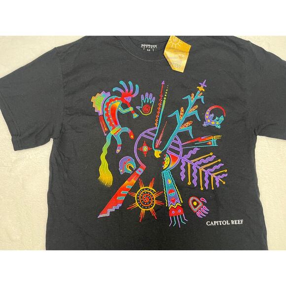 NWT Y2k Sportex Apparel Sz M Kokopelli Capitol Reef Utah National Park Tribal - Picture 3 of 5